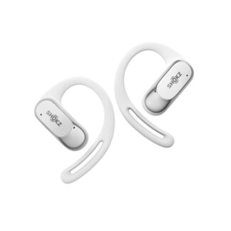Shokz OpenFit Air Open Ear Bluetooth Handsfree Ακουστικά με Αντοχή στον Ιδρώτα και Θήκη Φόρτισης Λευκά