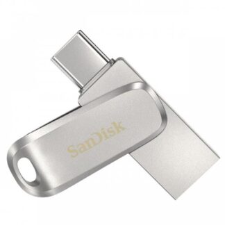 Sandisk Ultra Dual Drive Luxe 256GB USB 3.1 Stick με σύνδεση USB-C Ασημί