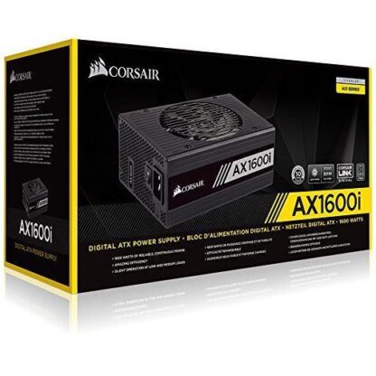 Corsair AX Series AX1600i 1600W Μαύρο Τροφοδοτικό Υπολογιστή Full Modular 80 Plus Titanium