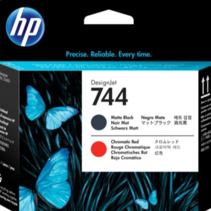 744 Testina di stampa HP 744 Nero Opaco e Rosso