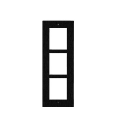 9155013B 2N HELIOS IP VERSO - FRAME FOR FLUSH INSTALLATION  3 MODULES - BLACK (MUST BE TOGETHER W