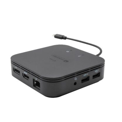Docking Station THUNDERBOLT COMPATTA Doppio Monitor 4K (Due monitor:1xDP, 1xHDMI) + PD 60W