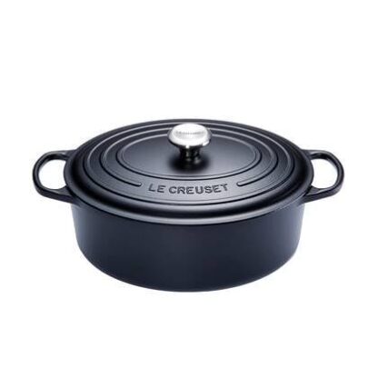 Le Creuset Signature Casserole oval 31 cm black