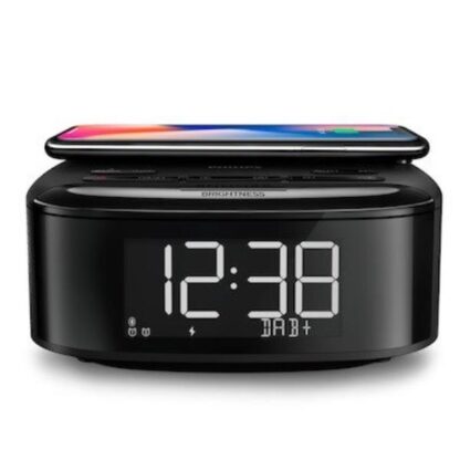 Philips DAB+ Επιτραπέζιο Ψηφιακό Ρολόι με Ξυπνητήρι, Ραδιόφωνο και Ασύρματη Φόρτιση TAR7705/10