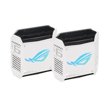 Asus ROG Rapture GT6 WiFi Mesh Network Access Point Wi‑Fi 6 Tri Band (2.4 & 5 & 5GHz) σε Διπλό Kit Λευκό