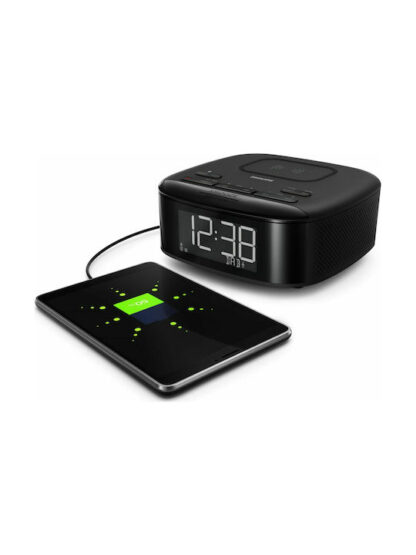 Philips DAB+ Επιτραπέζιο Ψηφιακό Ρολόι με Ξυπνητήρι, Ραδιόφωνο και Ασύρματη Φόρτιση TAR7705/10