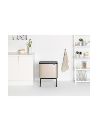 Brabantia Bo Κάδος Απορριμμάτων Champagne 34lt