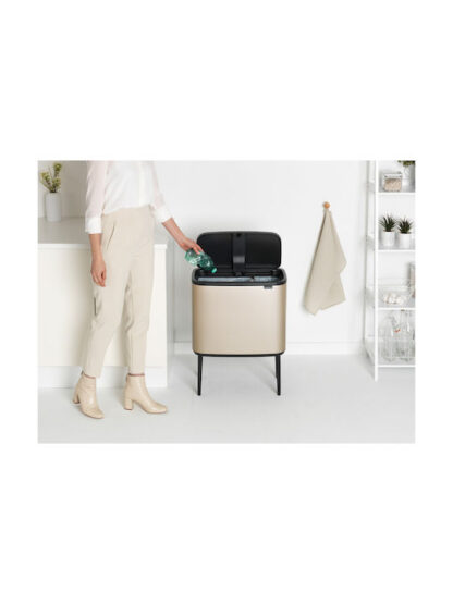 Brabantia Bo Κάδος Απορριμμάτων Champagne 34lt