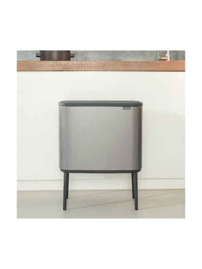 Brabantia Bo Κάδος Ανακύκλωσης Μεταλλικός Platinum 33lt