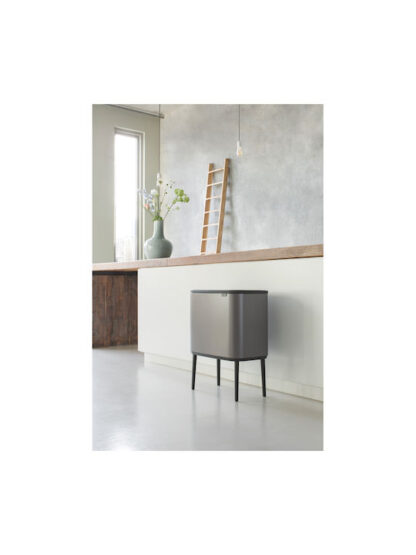 Brabantia Bo Κάδος Ανακύκλωσης Μεταλλικός Platinum 33lt