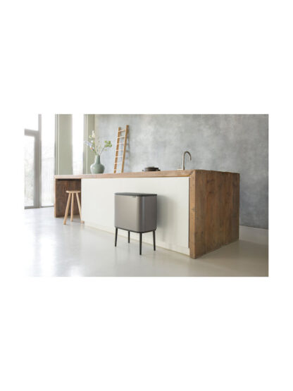 Brabantia Bo Κάδος Ανακύκλωσης Μεταλλικός Platinum 33lt