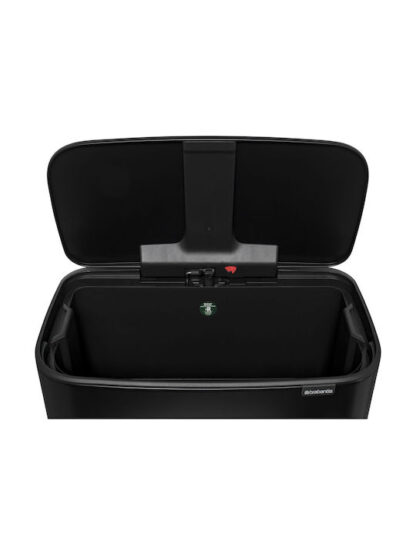 Brabantia Bo Κάδος Ανακύκλωσης Μαύρος με Πεντάλ 36lt