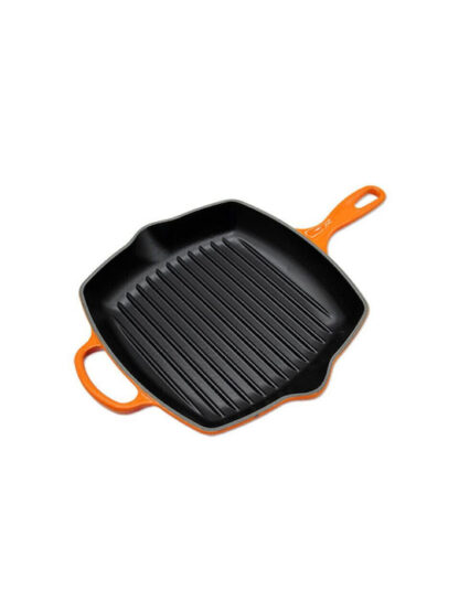 Le Creuset Grill Pan Cast Iron Square Oven Red 26 cm