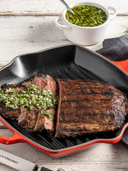Le Creuset Grill Pan Cast Iron Square Cherry Red 26 cm