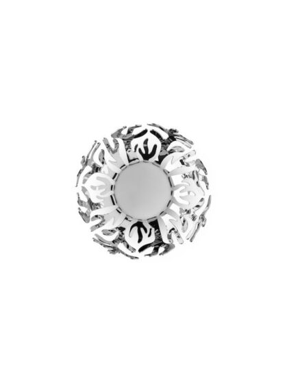 Alessi Φρουτιέρα Μεταλλική Γκρι 25x25x9εκ.