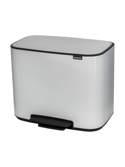Brabantia Κάδος Απορριμμάτων Πλαστικός με Πεντάλ Λευκός 11lt