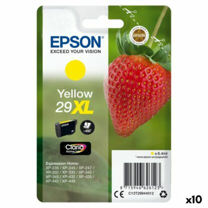 Αυθεντικό Φυσίγγιο μελάνης Epson XP 235 332 335 432 435 - Nº 29 XL Κίτρινο (x10)