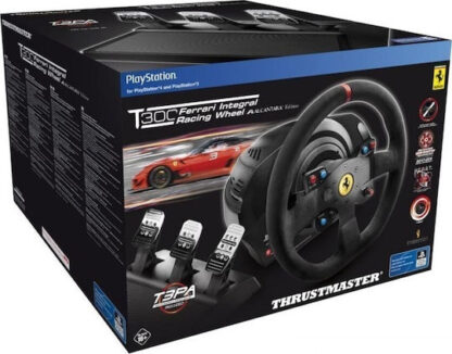 Thrustmaster T300 Ferrari Alcantara Edition Τιμονιέρα με Πετάλια για PC / PS3 / PS4 με 1080° Περιστροφής
