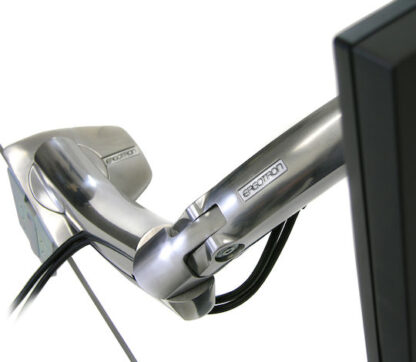 Ergotron MX Βάση Γραφείου Οθόνης έως 30" με Βραχίονα Ασημί