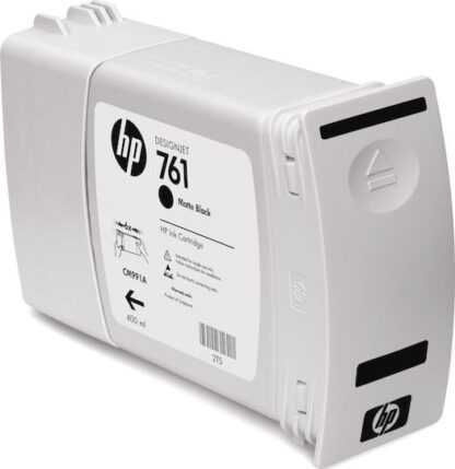 HP 761 Matte Black 400ml Γνήσιο Μελάνι Εκτυπωτή InkJet Μαύρο (CM991A)