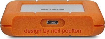 Lacie Rugged USB-C USB 3.1 / USB-C Εξωτερικός HDD 4TB 3.5" Πορτοκαλί