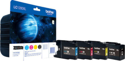 Brother LC1280XL Multipack Γνήσιο Πακέτο Μελανιών Εκτυπωτή InkJet Πολλαπλό (Color) (LC-1280XLVALBP)