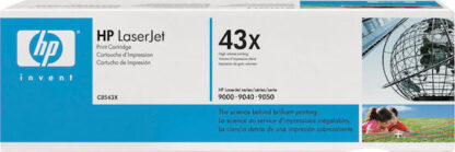 HP 43X Γνήσιο Toner Laser Εκτυπωτή Μαύρο High Yield 30000 Σελίδων (C8543X)