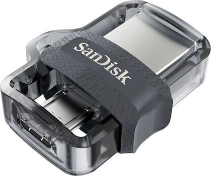 Sandisk Ultra Dual Drive M3.0 256GB USB 3.0 Stick με σύνδεση USB-A & micro USB-B Μαύρο