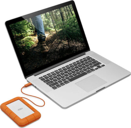 Lacie Rugged Secure USB 3.1 / USB-C Εξωτερικός HDD 2TB 2.5" Πορτοκαλί