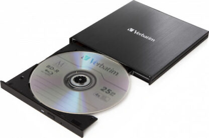 Verbatim Εξωτερικός Οδηγός Εγγραφής/Ανάγνωσης Blu-Ray/DVD/CD για Laptop / Desktop Μαύρο Κωδικός: 43888