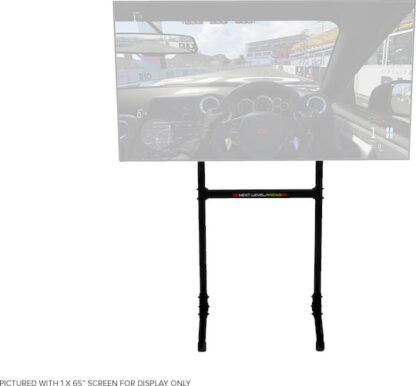 Next Level Racing Βάση Δαπέδου Οθόνης έως 85" με Ροδάκια Ασημί (NLR-A011)