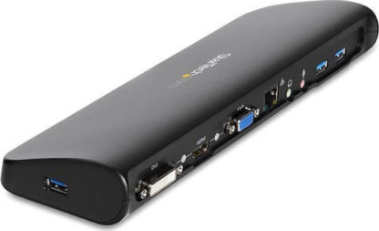 StarTech USB-A Docking Station με HDMI Ethernet Μαύρο (USB3SDOCKHDV)