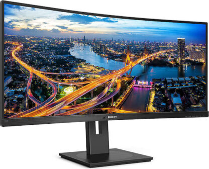 Philips B-Line 346B1C Ultrawide VA Curved Monitor 34" QHD 3440x1440 με Χρόνο Απόκρισης 5ms GTG