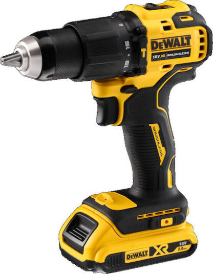 Dewalt Κρουστικό Δραπανοκατσάβιδο Μπαταρίας Brushless 18V 2x2Ah Κωδικός: DCD709D2T