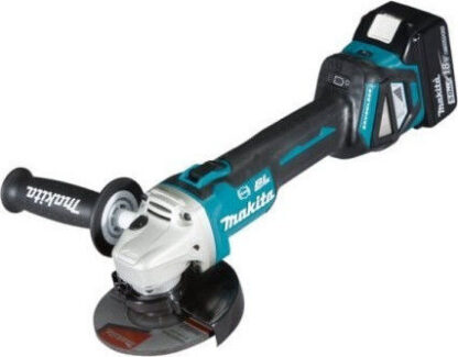Makita Τροχός 125mm Μπαταρίας Brushless με Ρύθμιση Στροφών 2x5Ah Κωδικός: DGA513RTJ