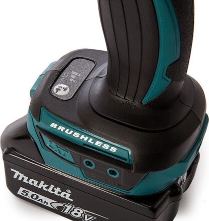 Makita Brushless Μπουλονόκλειδο 18V 2x5Ah με Υποδοχή 3/4" Κωδικός: DTW1001RTJ