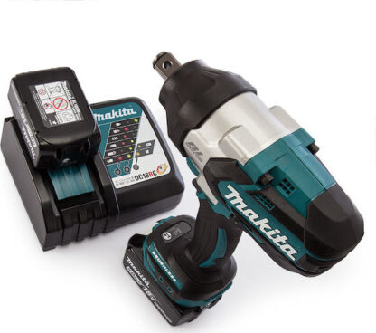 Makita Brushless Μπουλονόκλειδο 18V 2x5Ah με Υποδοχή 3/4" Κωδικός: DTW1001RTJ