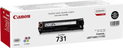 Canon 731 Γνήσιο Toner Laser Εκτυπωτή Μαύρο 1400 Σελίδων (6272B002)