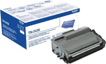 Brother TN-3430 Γνήσιο Toner Laser Εκτυπωτή Μαύρο 3000 Σελίδων (TN-3430)