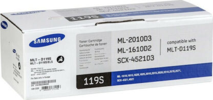 Samsung MLT-D119S Γνήσιο Toner Laser Εκτυπωτή Μαύρο 2000 Σελίδων (SU863A)