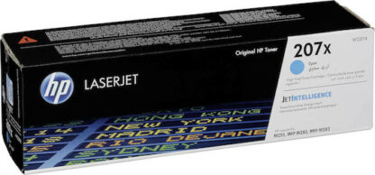 HP 207X Γνήσιο Toner Laser Εκτυπωτή Κυανό High Yield 2450 Σελίδων (W2211X)
