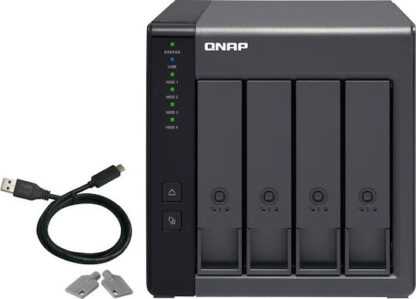 QNap Θήκη για 4 Σκληρούς Δίσκους 3.5" SATA III με σύνδεση USB 3.1 Κωδικός: TR-004