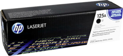 HP 125A Γνήσιο Toner Laser Εκτυπωτή Μαύρο 2200 Σελίδων (CB540A)