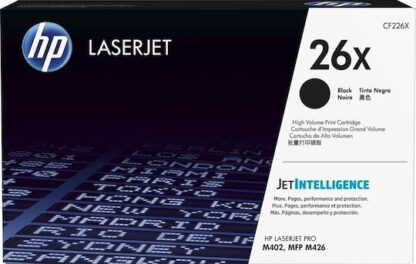 HP 26X Γνήσιο Toner Laser Εκτυπωτή Μαύρο High Yield 9000 Σελίδων (CF226X)