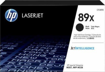 HP 89X Γνήσιο Toner Laser Εκτυπωτή Μαύρο High Yield 10000 Σελίδων (CF289X)