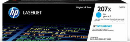 HP 207X Γνήσιο Toner Laser Εκτυπωτή Κυανό High Yield 2450 Σελίδων (W2211X)