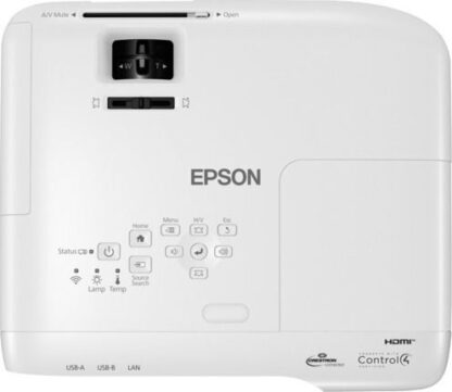 Epson EB-992F Projector 3LCD Full HD Απλής Λάμπας με Wi-Fi και Ενσωματωμένα Ηχεία Λευκός Κωδικός: V11H988040