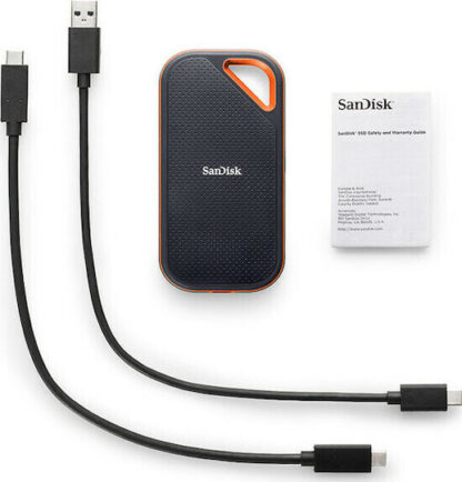 Sandisk Extreme Pro Portable V2 USB 3.2 / USB-C Εξωτερικός SSD 2TB 2.5" Μαύρο