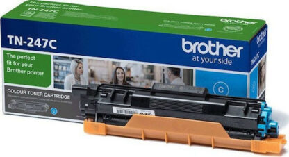 Brother TN-247C Γνήσιο Toner Laser Εκτυπωτή Κυανό High Yield 2300 Σελίδων (TN-247C)