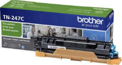 Brother TN-247C Γνήσιο Toner Laser Εκτυπωτή Κυανό High Yield 2300 Σελίδων (TN-247C)